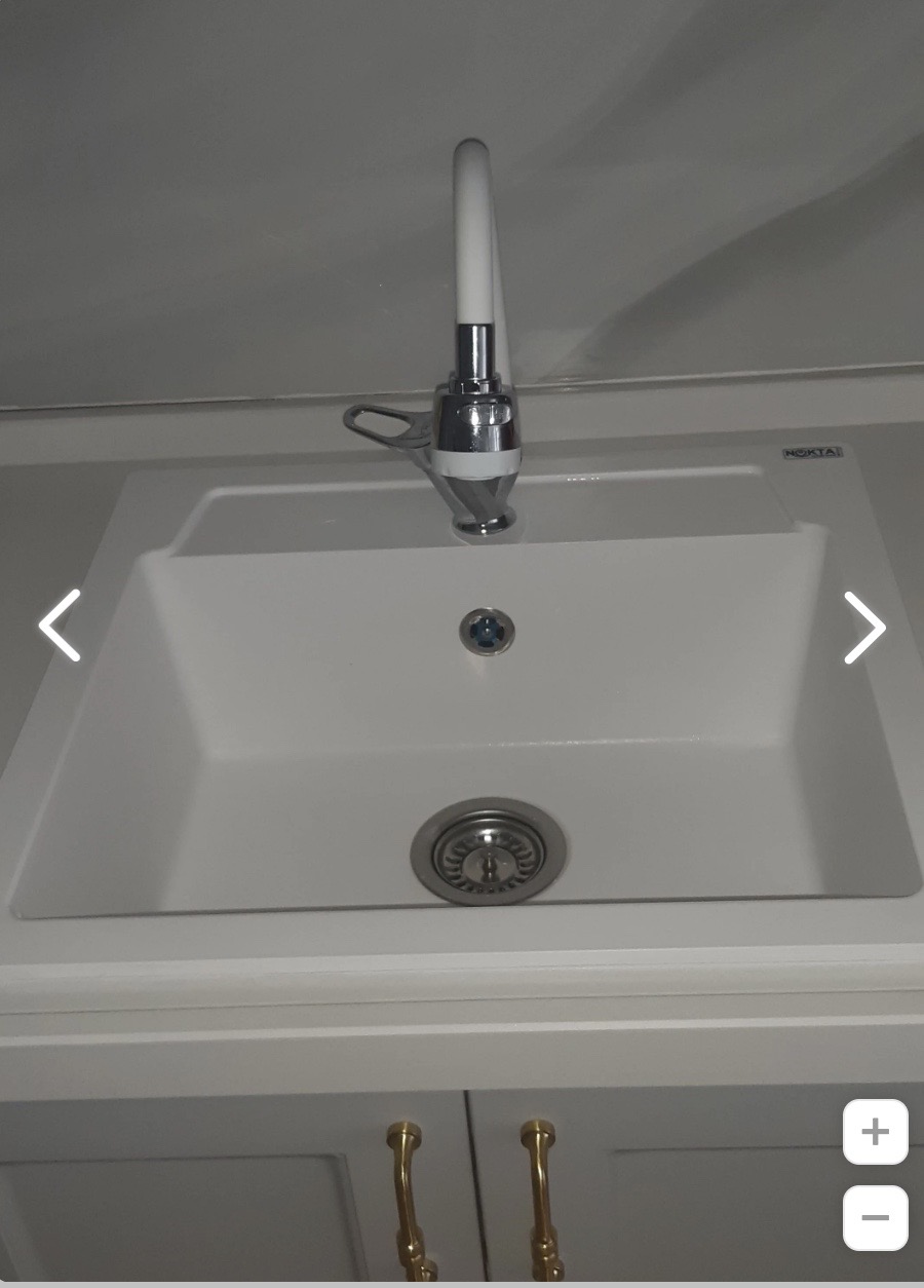 nokta elegance beyaz granit eviye 56 x51